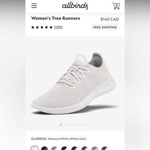 All birds womens tree runner - white